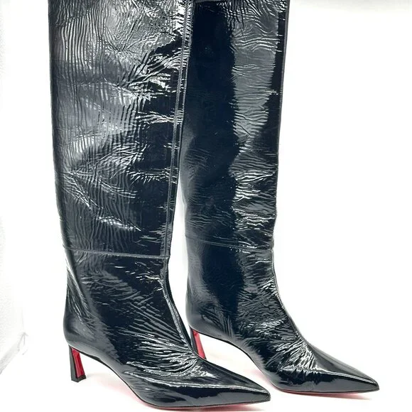Christian Louboutin CONDOROCOMBO BOTTA 55 Tall Knee High Boots Heels